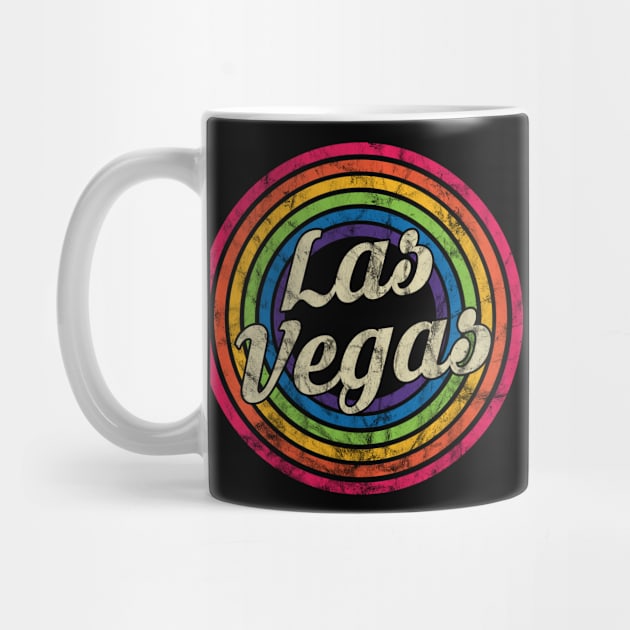 Las Vegas - Retro Rainbow Faded-Style by MaydenArt